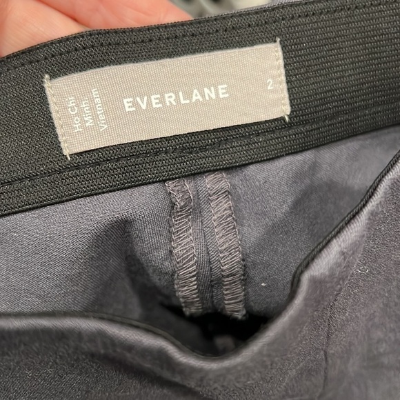 Everlane The Side Zip Stretch Cotton Pant in Slate Gray Size 2 - Picture 9 of 10
